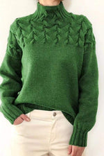 Load image into Gallery viewer, Mock neck knit sweater
