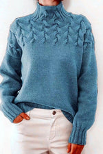 Load image into Gallery viewer, Mock neck knit sweater
