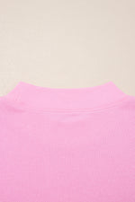 Load image into Gallery viewer, Pink Frill Tiered Patchwork Ribbed Trim Flowy Plus Size Top - Telah&#39;s Boutique

