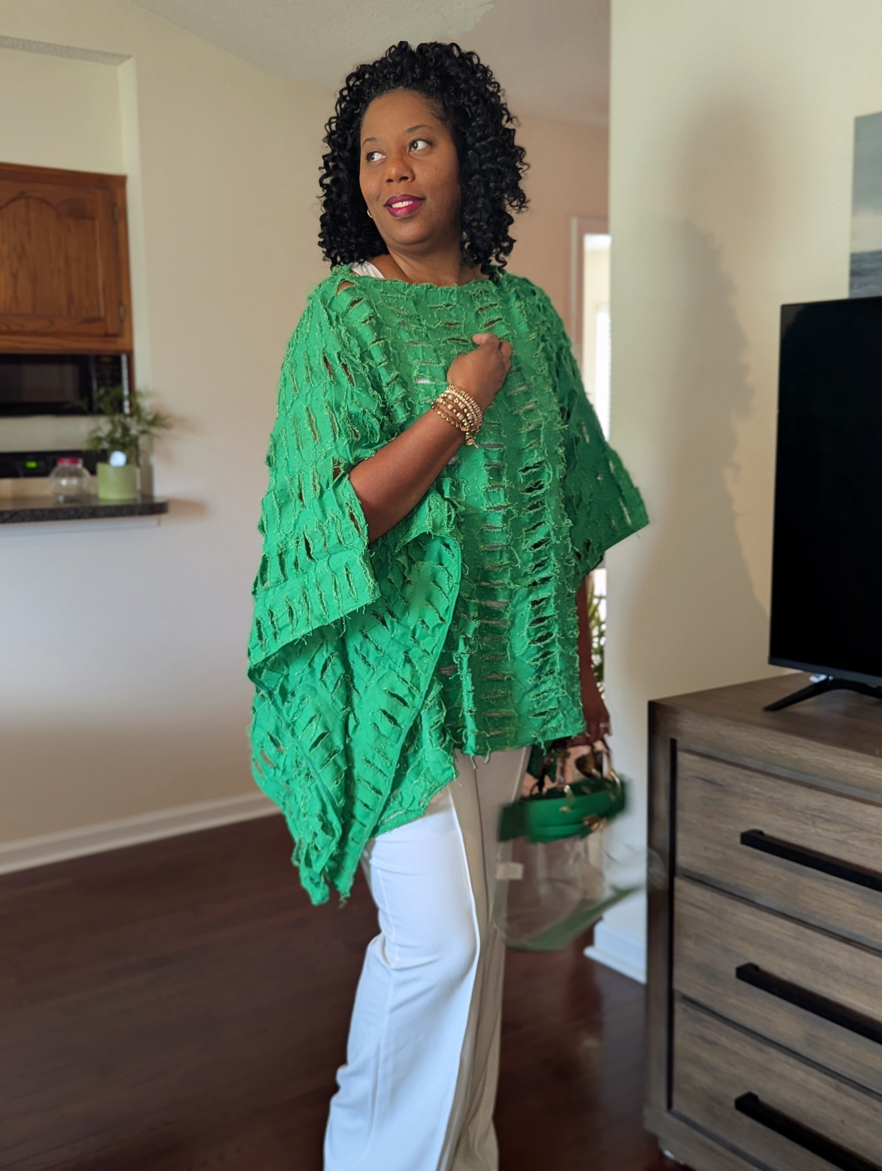Distressed Denim Tunic - Telah's Boutique