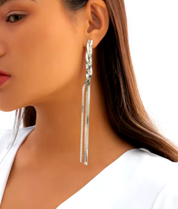 Long Snake Chain Earrings