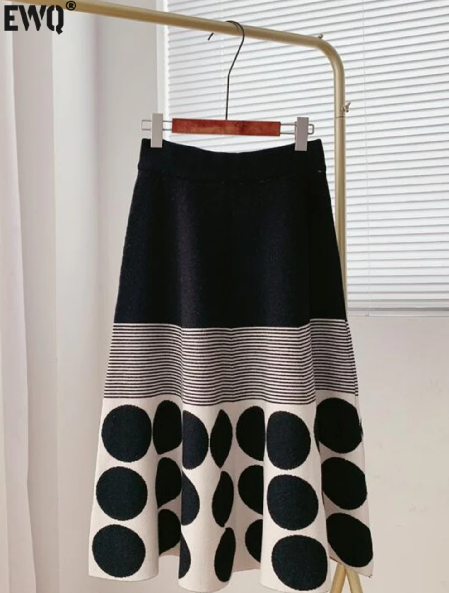 Knitted High Waist Skirt