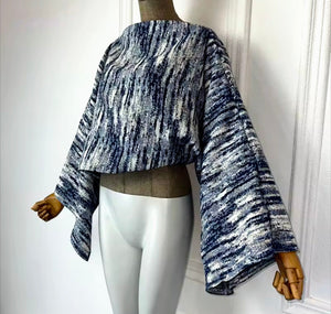 DENIM CROP CLOAK