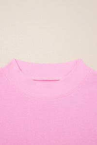 Pink Frill Tiered Patchwork Ribbed Trim Flowy Plus Size Top - Telah's Boutique