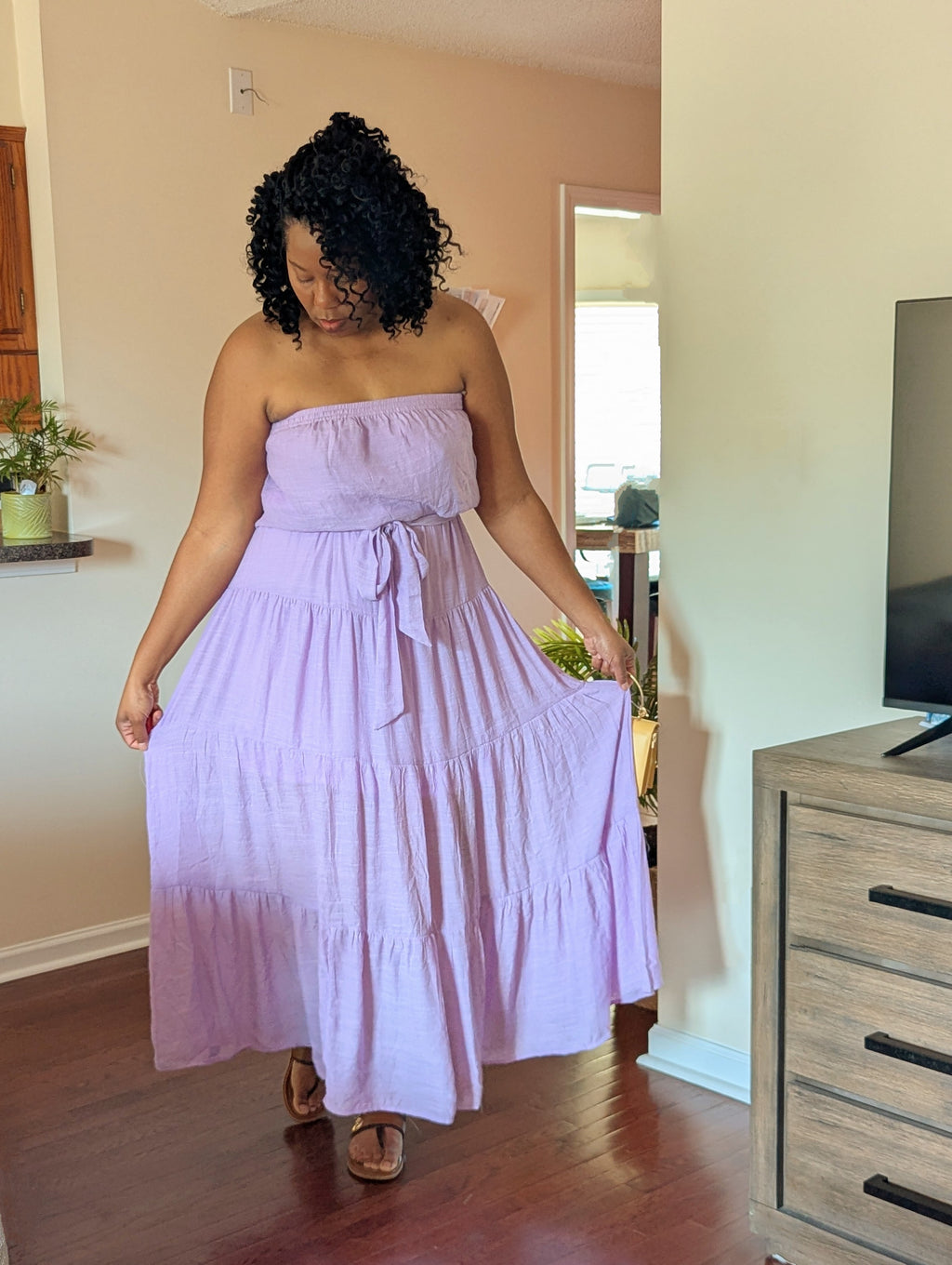 Plus Tube Tiered Maxi Dress - Telah's Boutique