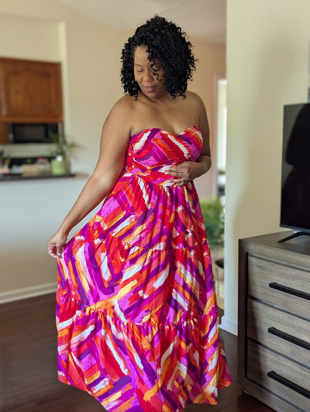 Multi Print Maxi Dress - Telah's Boutique