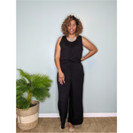 Load image into Gallery viewer, Casual Jumpsuit (Black) - Telah&#39;s Boutique
